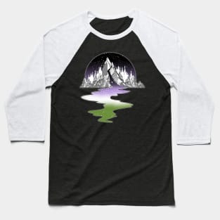 Genderqueer Mountain River Baseball T-Shirt